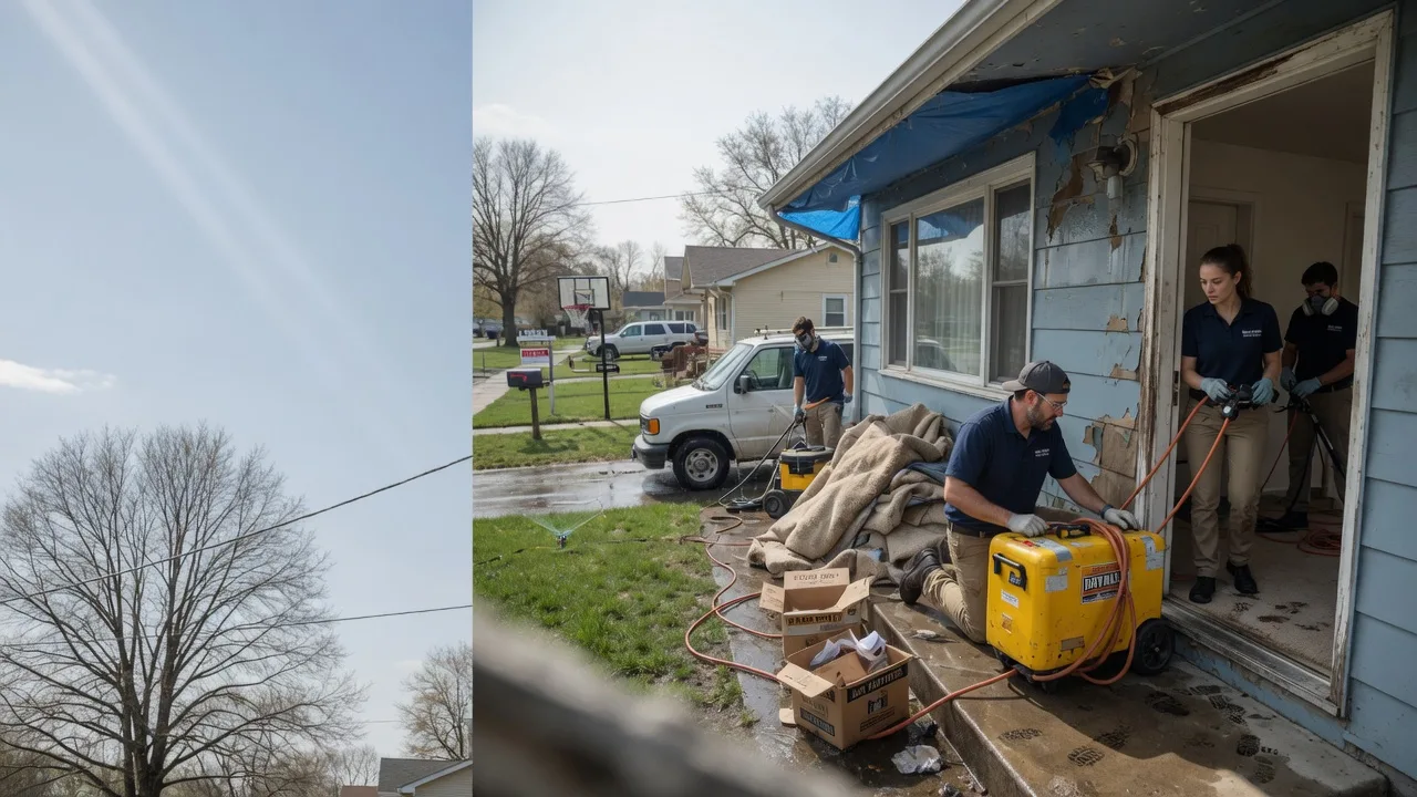 Basement Flood Cleanup in Oakland City, IN near me